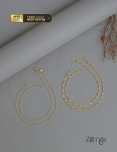 KY1011756 - Gold Tone pair Anklet Combo 1-Zilmor